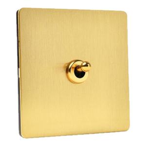 PIALT | Light Luxury Retro Style Brushed Copper Effect 86 Type Switch Panel