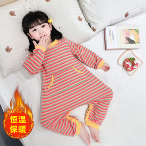 Girl One-Piece Pajamas 0 Spring and Autumn 2 Pure Cotton Girls Sleeping Bag 1-Year-Old Baby Sleeping Bag Autumn and Winter Homewear 3
