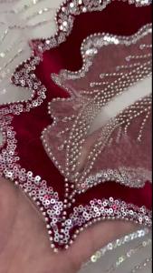 African Sequins Velvet Lace Fabric Nigerian French Mesh Beaded Lace Fabrics For Sewing 2026 High Quality Wedding Party Dresses