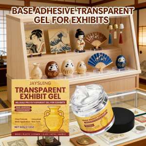 Clear Museum Gel Display Adhesive For Collectibles Reusable Invisible Mounting Putty Multi Surface Glass Ceramic Plastic Wood