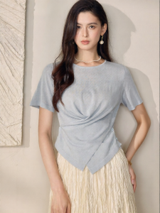 Roey s house | Linen Casual Thin Blouse Short Sleeve