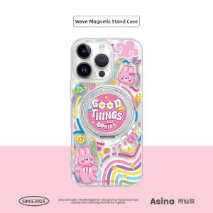 Asina | Magnetic Stand Case with Full Protection for iPhone 17 Pro Max iPhone 16 Pro iPhone 15 iPhone 14 iPhone 13 Pro Max