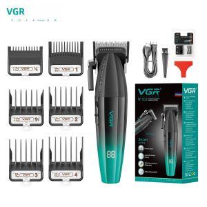 Máy Cắt Tóc Nam Cao Cấp VGR V-003 Với Lưỡi Dao Hợp Kim Tốc Độ 9000 Vòng/phút Màn Hình Kỹ Thuật Số Đèn LED Gradient Chức Năng Cắt Khô/ướt Đa Năng