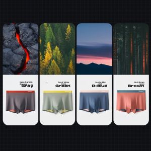 MiiOW | Cat Person 100 Modal Mens Underwear Double-Sided Zero Sensation Antibacterial High-End Seamless Boxer Shorts Summer Collection