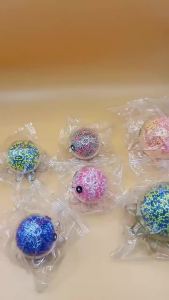Glow Octopus Squeeze Stress Ball Transparent Foam Bead Fidget Toy Portable Pocket Anxiety Relief Desktop Adult Decor Unique Gift