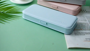 Simple Multifunctional Cute Macaron School Student Office Stationery Capacity Storage Pencil Box