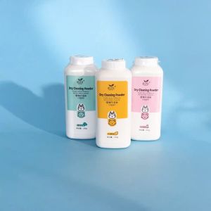 MEIANVU Pet Dry Cleaning Powder 260g Anti-Tick and Flea Dog Cat Dry Shampoo Powder
