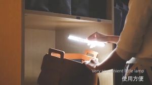 Motion Sensor 3-Color LED Light Stick Night Lamp USB Rechargeable