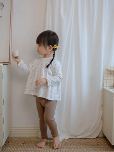 ผ้าฝ้ายลายดอกไม้เสื้อยืดสําหรับเด็กทารกเด็กวัยหัดเดินหลวม Fit แขนยาวฤดูใบไม้ผลิฤดูใบไม้ร่วงเสื้อผ้าเด็ก 9 เดือน 2 ปี