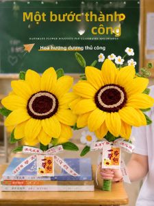 YIRANJIA | Bó Hoa Hướng Dương Tự Làm Bằng Thanh Uốn