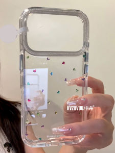 KVZUVUU | Stylish Heart-Shaped Crystal iPhone 17 Case