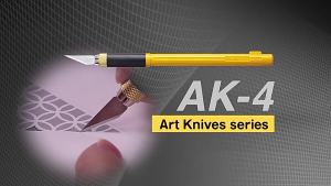OLFA Ailihua Model Graver AK-4 Replaceable Blade Large Serrated Blade 6mm Blister Pack KB4-WS/3