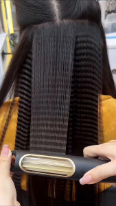 Tự động Tóc Xù crimper Bàn là lượn sóng máy làm xoăn tự nhiên gốm dụng cụ uốn phụ nữ tóc quăn các thiết bị Tạo Kiểu máy tạo gợn sóng