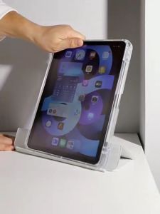 ZOYU เคส iPad - รางเลือนแบบดึงออกได้ เคสเต็มจอ ฝาหลัง ซื้อพร้อมช่องใส่ดินสอ สำหรับ iPad 2022 M2 Pro 11, iPad 10 (2020), iPad Air 4, 5, iPad Gen 7-9 Pro 11, ACrylic Clear Case - ราคาด้วย!