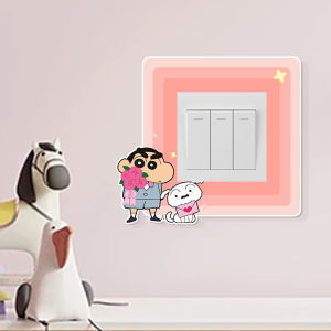 Childrens Room Switch Socket Beautifying All-Inclusive Case Cute Cartoon Creativity Decoration Set Waterproof Switch Protective Cover Wall Sticker