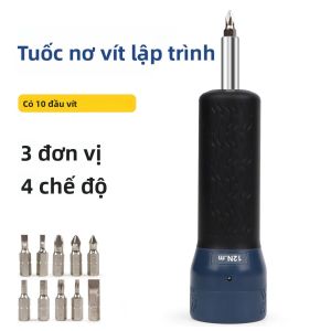 Tuốc Nơ Vít Mô-men Xoắn Cài Sẵn 1.2-12N.m Màn Hình LCD Cờ Lê Có Thể Điều Chỉnh Để Sửa Chữa Xe Đạp Với 10 Đầu Lô Công Cụ Bằng Thép Không Gỉ