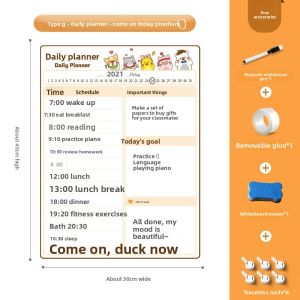 MONLEYTA | Summer Holiday Plan Board Stickers Childrens Daily Self-Discipline Behavior Check-In Time Management Study Habit Formation