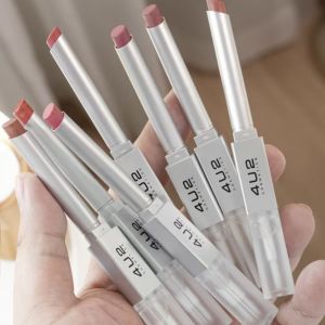 Son Môi 4u2 Double Head Lip Glaze Mirror Matte Naked Color Bộ Sưu Tập Mùa Thu 2021 Son Môi Dưỡng Ẩm Lâu Trôi Dành Cho Mọi Loại Da