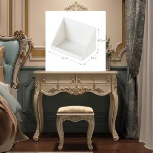 Japanese Style Sloped Edge Storage Box Adhesive Wall Mirror Cabinet Space Expanding Diagonal Organizer Box Desktop Storage