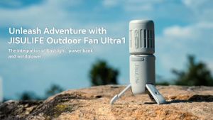 JisuLife Outdoor Fan Ultra1 13500mAh พัดลมjisulifeขอ พัดลมแบบพกพา พัดลมตั้งแคมป์ พัดลมพกพา พัดลม พัดลมตั้งพื้น แบตเตอรี่แบบชาร์จไฟได้ พัดลมไอพ่นทูรบัส มือถือ พัดลมตั้งโต๊ะ พร้อม 3 โหมดแสง พาวเวอร์แบงค์ เหมาะสำหรับการตั้งแคมป์ ฟัดลมตั้งโต๊ะ