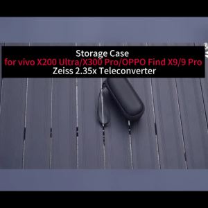 XFJI | XFJI Portable Case for Vivo X200 Ultra/X300 Pro/OPPO Find X9/9 Pro Zeiss 2.35x/X300 Ultra G2(200mm) Teleconverter Hard Bag