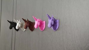 Self-Adhesive Animal Head Key Holder Heavy Duty Hanger for Keys Bags Towels Kawaii Home Decor for Entryway Bathroom