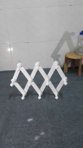 [HCM]Móc treo quần áo gắn tường bằng gỗ đầu hình nấm (Màu trắng)