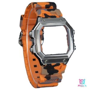 Silicone Rubber Watch Strap 18mm Compatable with Casio Watch AE1200 AE1300 316LSS Watch Case Combo Sport Waterproof Watchband