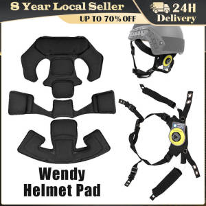 Wendy Helmet Suspension System Tactical Helmet Adjustable Lanyard FAST MICH Outdoor Hunting Helmet Accessory Spongy Pad