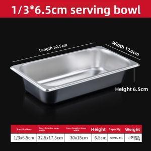 MENGMIAN | Thickened Stainless Steel Food Serving Dish with Perforated Design