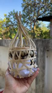 ชะลอม สานไม้ไผ่ ชิ้นละ 19 บาท สวยทนทานใช้งานได้ดี