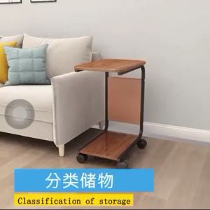 C Table Living Room Removable Side Table With Storage Bag Lazy Small Laptop Tea Coffee Table Study Desk