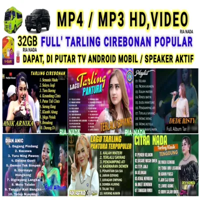 FLASHDISK 32GB MP4 MP3 MUSIK MOBIL MP4 MP3 TARLING POPULER PILIHAN TV MOBIL SPEAKER AKTIF DILL