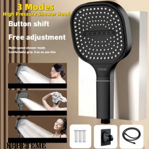 Kebememe 13cm tấm lớn vòi phun 3 chế độ đầu vòi sen nước áp lực cao vòi hoa sen massage đầu vòi sen với bộ lọc yếu tố phòng tắm tắm công cụ