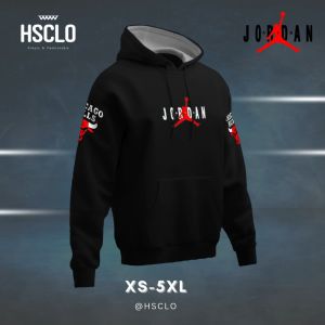 Hoodie Sweater Jumper HSCLO BULLS BLACK HOODIE Bahan Fleece Jaket Lengan Panjang Ukuran Jumbo Big Size XS S M L XL XXL 3XL 4XL 5XL