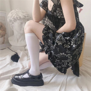 Lovely girls house Lolita Jk Versatile Velvet Thin Leg Socks Middle Tube Stockings Over Knee Ankle Socks