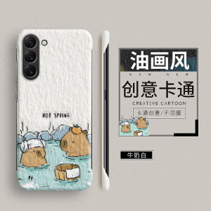 Ultra-Thin No-Border Oil Painting Cartoon Protection Phone Case for Samsung S24 Ultra S23 S22 S21 S20FE Note20U Creative S10Plus S9