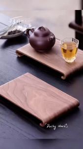 Khay Trà Gỗ Hình Chữ Nhật Sáng Tạo Chịu Nhiệt Dày Dùng Làm Giá Trưng Bày Phù Hợp Cho Bàn Cà Phê Khách Sạn Đĩa Trang Trí Phong Cách Cổ Điển