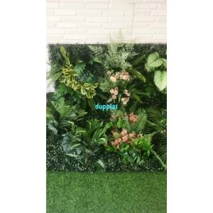 Tanaman Artificial Vertical Garden Instant Plug and Play Aneka Motif Daun & Bunga Dekorasi Cafe Aesthetic