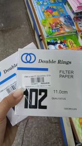 กระดาษกรอง 11ซม. Double Rings No.102 Filter Paper บรรจุ 100แผ่น (ราคา/กล่อง) | KKNT