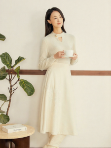 French Artistic Knitted Sweater