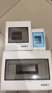 Hộp chứa aptomat âm tường Rocky nhựa chống cháy tủ điện cầu dao tổng gia đình lắp 2 cục 3 cục 4 cục đến 10 cục