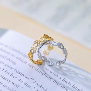 Skyrim Cute Cat Dog Animal Paw Open Rings for Women Girls Stainless Steel Gold Color Finger Ring 2025 Jewelry Trend Mother Gift