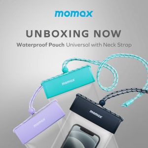 (SG) Momax Waterproof Pouch Phone Waterproof Bag with Universal Hanging Neck Strap