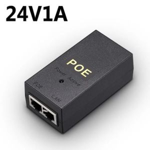 Power Injektor Poe 24V-1A/48V-0.5A Untuk Kamera CCTV POE Power Injector Ethernet Adapter DC