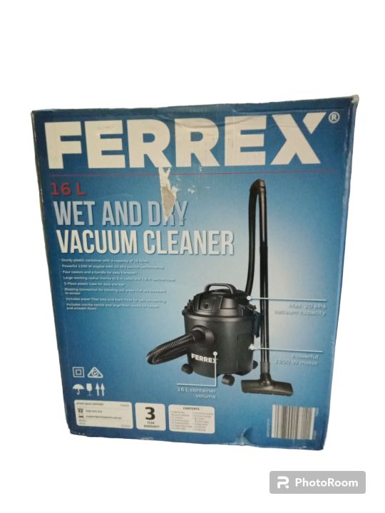 FERREX 16L WET & DRY VACUUM CLEANER (Austalia brand) Lazada PH