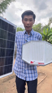 [0Đồng Vận chuyển] Đèn led năng lượng mặt trời cánh diều đèn năng lượng mặt trời ngoài sân TP Solar Home Đèn led cảm biến tự động sáng 1000W 229 Chip Led  Siêu Sáng Điều khiển từ xa chống nước IP 70