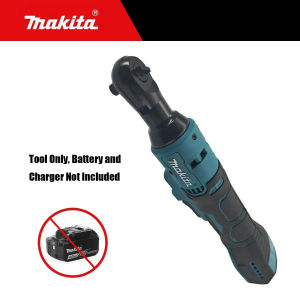 Makita | Makita DWR180 18V Cordless Brushless Right Angle Ratchet Wrench Variable Speed LED Power Wrench for Bolt Disassembly & Assembly