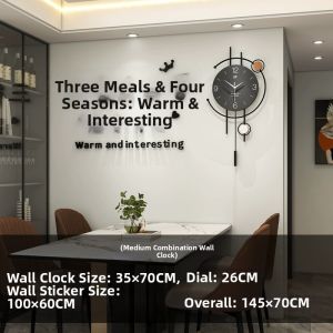 Silent Holeless Wall Clock
