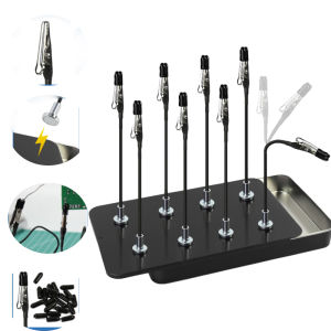 12pcs/box Magnetic Clips Set Free Adjustable Model Painting Welding Stand Base Holder Rubbuer Cover Clips for DIY Craft Tools